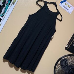 #10a size 1 Torrid Super Soft halter dress w/ pockets & back button keyhole